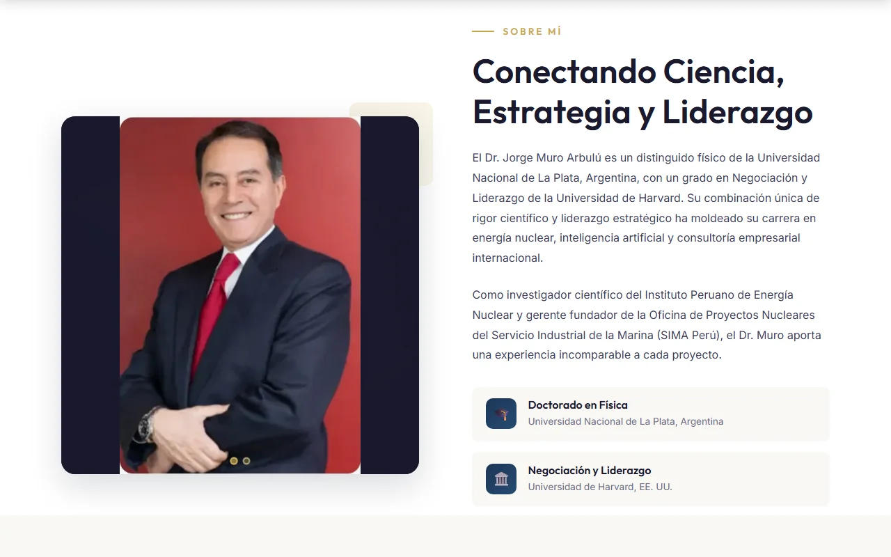 Dr. Jorge Muro - Portafolio Profesional y Conferencias
